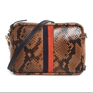 Clare V Midi Sac Snake Print